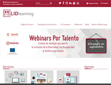 Tablet Screenshot of lidlearning.com